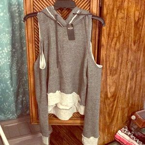 Hollister Cold shoulder hoodie